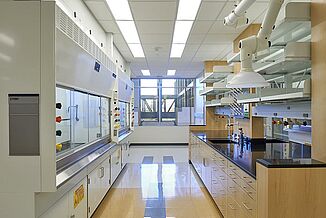 University of North Carolina - Counter Area of Laboratory View of a counter area in the laboratory at University of North Carolina School of Medicine.