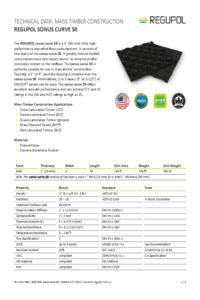 REGUPOL sonus curve 50 (curve 25 x2) - mass timber construction