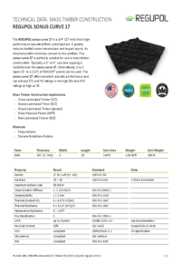 REGUPOL sonus curve 17 - mass timber construction