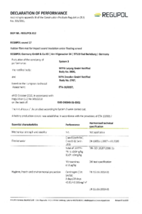 REGUPOL sound 17 Declaration of Performance