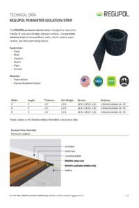 REGUPOL perimeter isolation strip