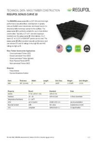 REGUPOL sonus curve 10 - mass timber construction