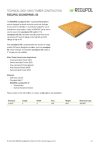 REGUPOL soundpanel X4 - mass timber construction